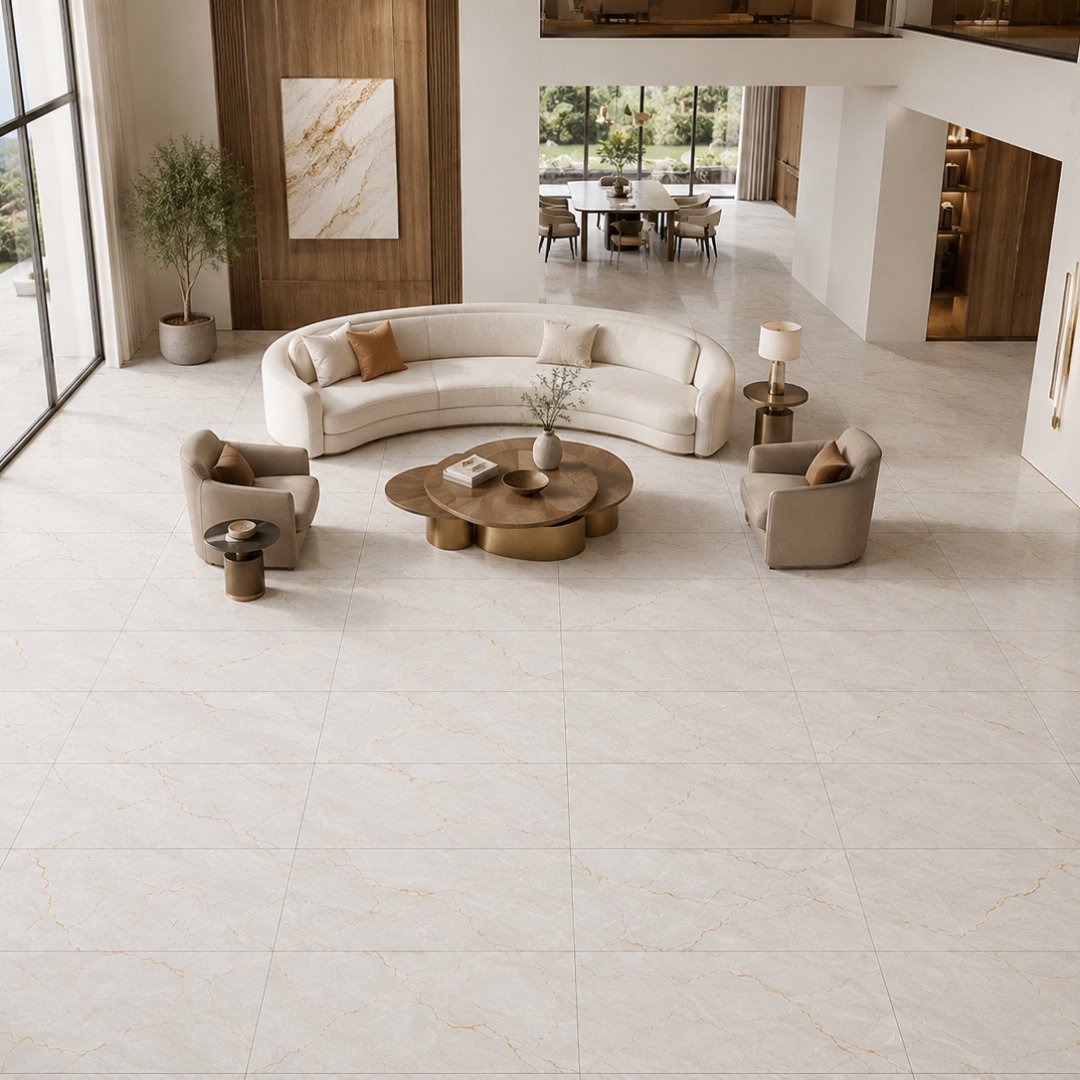 AL Mettone Gold Marble & Stone Living Area Tiles - My Home Studio